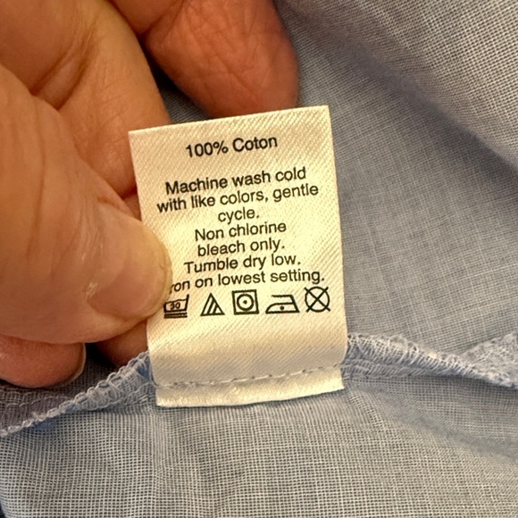 J. Crew Sky Blue Blouse with Ruffled Sleeves - Picture 9 of 12